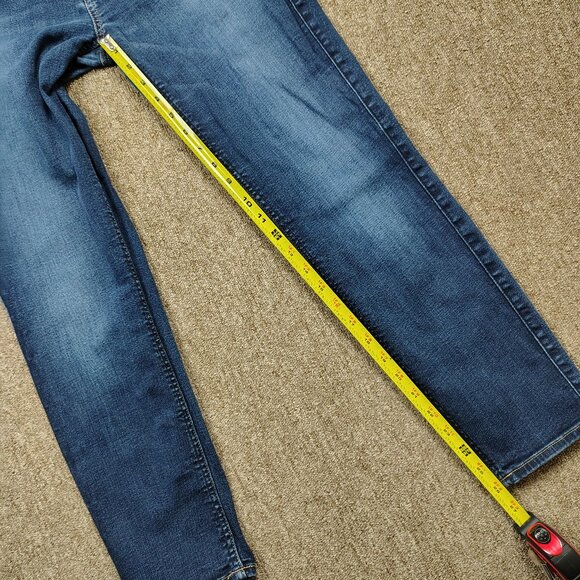 7 FOR ALL MANKIND Jeans Women's 32 Blue The Ankle Skinny Denim Stretch Denim - Picture 8 of 9